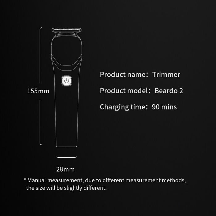 ENCHEN Beardo 2 All in One Multi Function Electric Trimmer With 1200mah Battery Life,Four Detachable Guide Combs and Smart Travel Lock Function - Grey