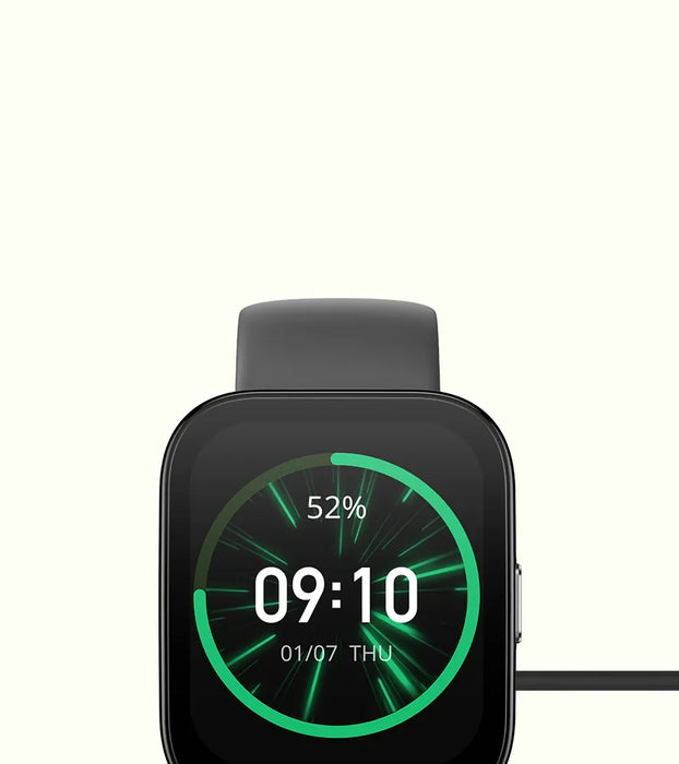 ساعة أمازفيت بيب 5 الذكية مع شاشة 1.91 - أسود
