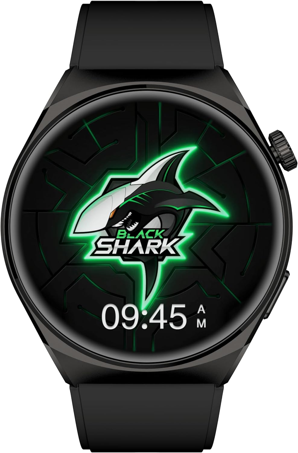 Black Shark Watch S1 With 1.43 inch Display, 10-Day Battery Life, Fitness Tracker, Heart Rate, Sleep and Blood Oxygen Monitoring & 100+ Sports - Black