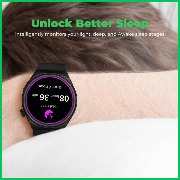 Black Shark Watch S1 With 1.43 inch Display, 10-Day Battery Life, Fitness Tracker, Heart Rate, Sleep and Blood Oxygen Monitoring & 100+ Sports - Black