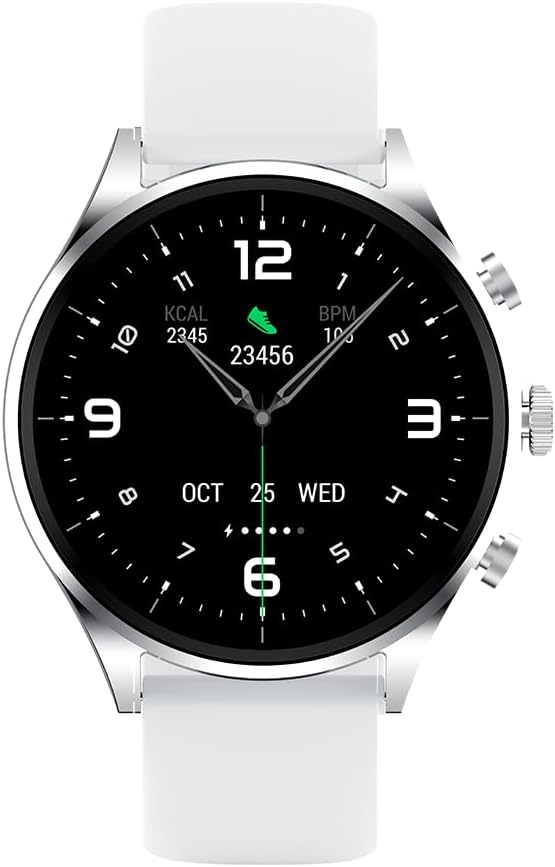 Black Shark S1 Classic Smartwatch With 1.43 Display, 12 Days Battery Life, Gaming Health Monitoring, Sports & Fitness Modes & Water Resistant - Silver