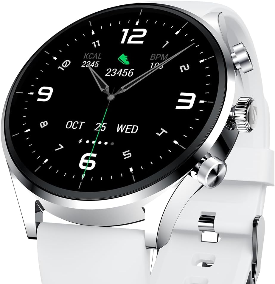 Black Shark S1 Classic Smartwatch With 1.43 Display, 12 Days Battery Life, Gaming Health Monitoring, Sports & Fitness Modes & Water Resistant - Silver