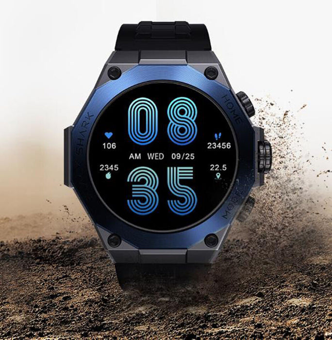 Black Shark Watch S1 Pro Smart Watch With 1.43-inch AMOLED Display,15 Days Battery Life, 100+ Sports Modes, Health Monitoring & Water Resistance - Blue