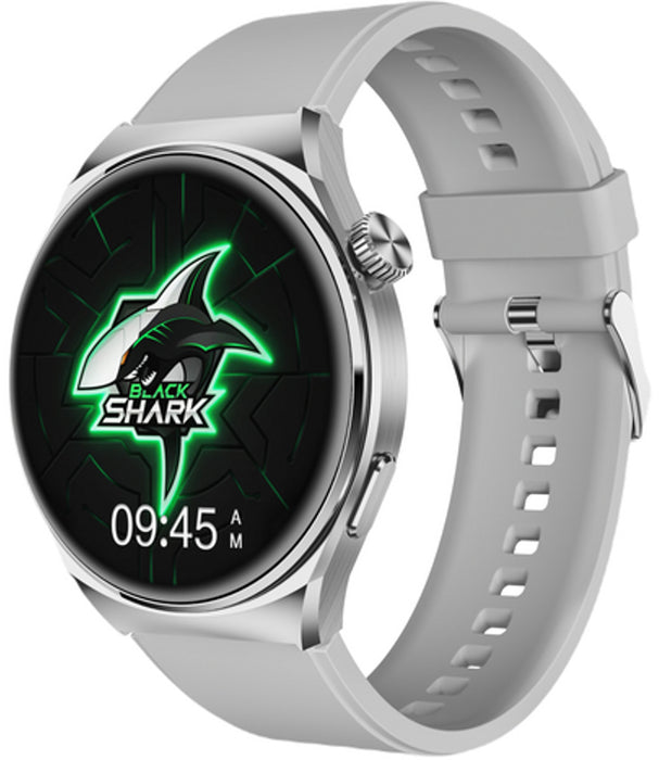 Black Shark Watch S1 With 1.43 inch Display,10-Day Battery Life, Fitness Tracker, Heart Rate, Sleep and Blood Oxygen Monitoring & 100+ Sports - Silver