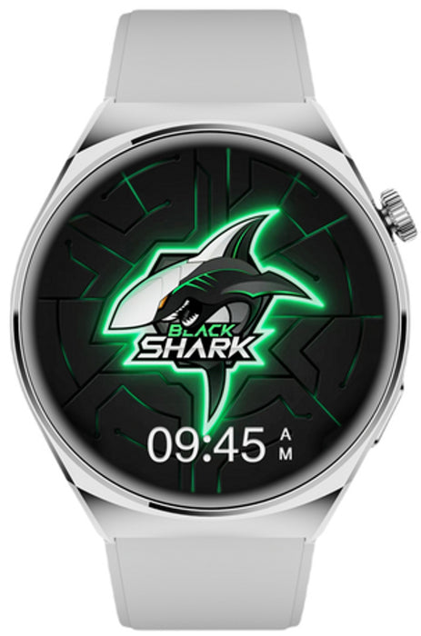 Black Shark Watch S1 With 1.43 inch Display,10-Day Battery Life, Fitness Tracker, Heart Rate, Sleep and Blood Oxygen Monitoring & 100+ Sports - Silver