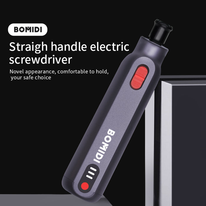BOMIDI ESS01 Straight Handle Electric Screwdriver - Black