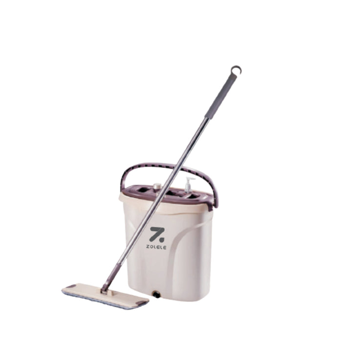 ZOLELE FM01 Mop Dirt Separation And Washing Wet and Dry Mop - White