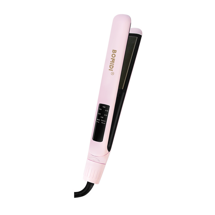 BOMIDI HS2 Hair Straightener With Bottom Rotation Gear Adjustment -Pink