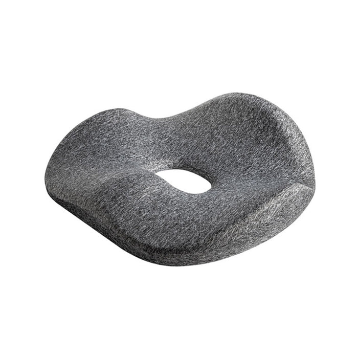 LERAVAN Cushion Seat Car Office Antibacterial Breathable Foam Pillow LF-SE002-MGY Comfortable Cushion With U-Shaped Cutout and Ergonomic Design - Grey