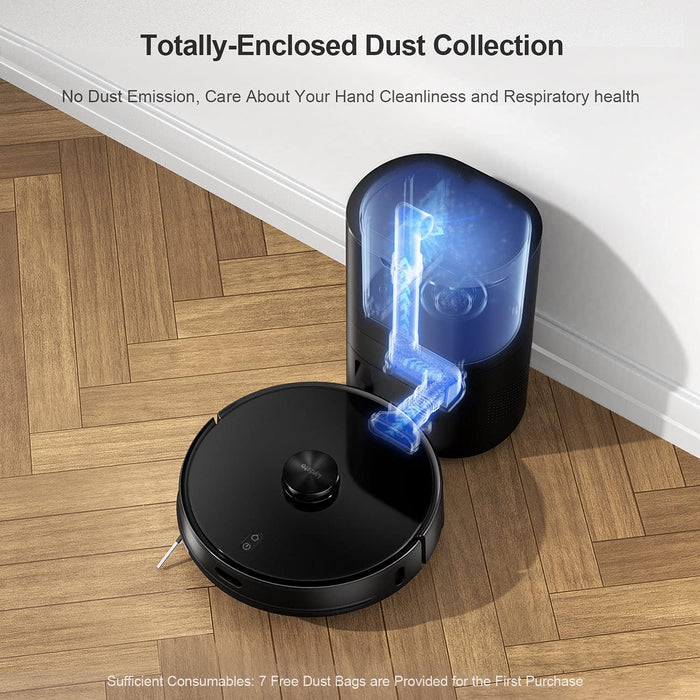 Lydsto Smart Robot Vacuum R1 With Automatic Self Empty & Charging - Black