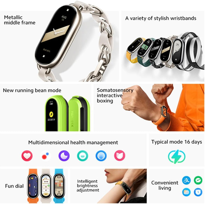 Xiaomi Mi Smart Band 8 Smart Watch Band - Black