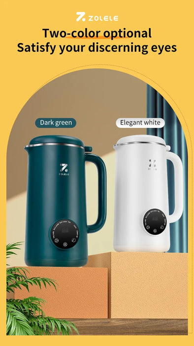 ZOLELE MB601 Multi-Funtional Juice Blender & Electric Kettle with 10 Stainless Steel Blades, 4 Blending Modes & 600ml and Capacity BPA-Free  - Green