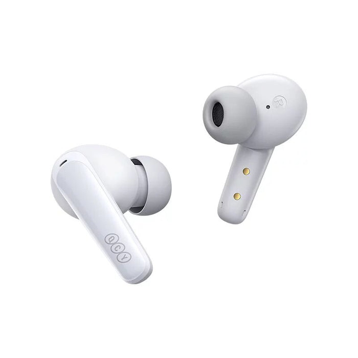 QCY T13X TWS Wireless Earbuds With 5.3 Bluetooth - White