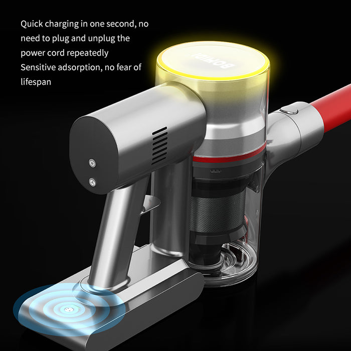 BOMIDI WV102 Cordless Vacuum Cleaner RGB Intelligent Light Effect - Red