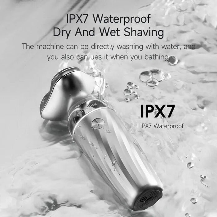 Enchen X7 Electric Shaver Portable Cordless Shaver with IPX7 Waterproof - Silver