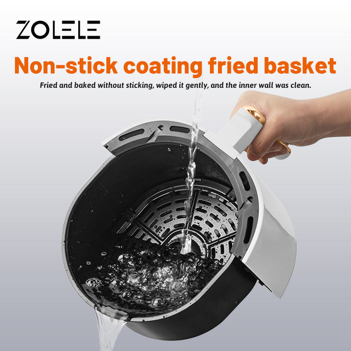Friteuse électrique à air Zolele ZA004, capacité de 4,5 L, blanche
