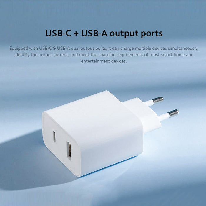 Xiaomi Mi 33W Wall Charger With Dual Port USB - White