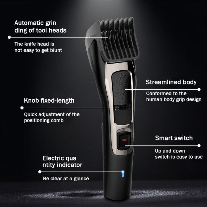 ماكينة تشذيب الشعر الكهربائية اللاسلكية Enchen Sharp 3S - أسود