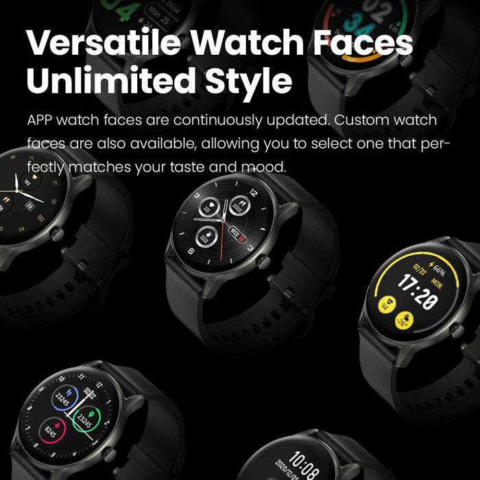Haylou GS-LS09A Smartwatch 1.28 Écran TFT V5.0 Bluetooth 220mAh IP68 Étanche 12 Modes - Noir