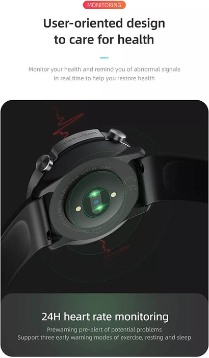 Montre intelligente Mibro A1 Écran HD de 1,28 pouces Bluetooth 5.0 20 modes de sport Montre de fitness Surveillance de la fréquence cardiaque 270 mAh Longue durée de vie de la batterie Montre intelligente étanche 5 ATM - Noir