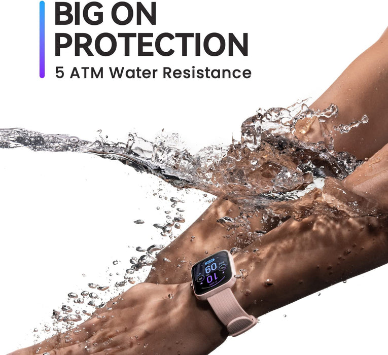 Amazfit BIP 3 Smart Watch - 1.69-inch - 5ATM - Pink