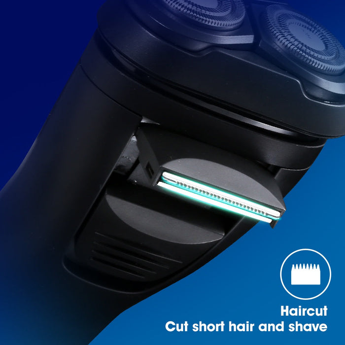 Rasoir électrique Bomidi M3 Rasoirs rotatifs 3D Tondeuse à barbe 600mAh Batterie longue USB Type-C Rasoir à cheveux rechargeable - Noir