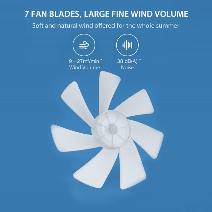 Xiaomi Mi Smart Stand Fan 2 مروحة كهربائية بشفرات مزدوجة - أبيض