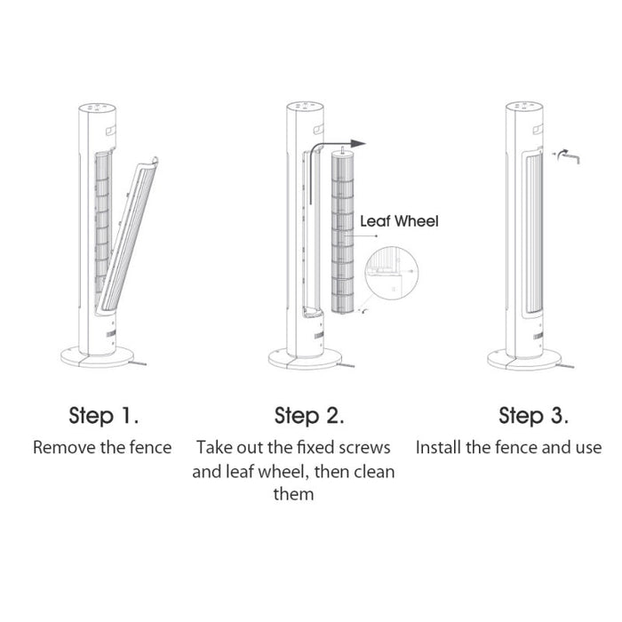 Xiaomi Mijia Smart Cool Tower Fan Air Conditioner - White