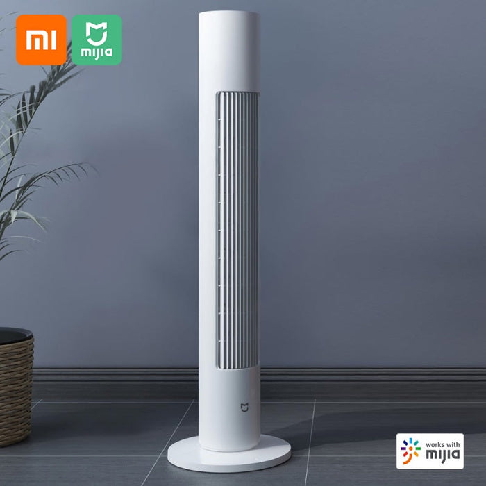 Xiaomi Mijia Ventilateur tour intelligent sans pales, ventilateur tour frais et à faible bruit, refroidisseur de climatiseur avec contrôle par application, contrôle WiFi et commande vocale intelligente - Blanc