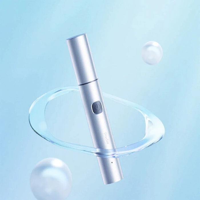 Showsee C3-B tondeuse électrique pour poils de nez et tondeuse à sourcils double usage pour homme et femme batterie rechargeable 1000 mAh-bleu