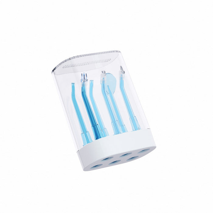 جهاز تنظيف الأسنان بالماء المحمول من بوميدي D3PRO - أبيض/أزرق