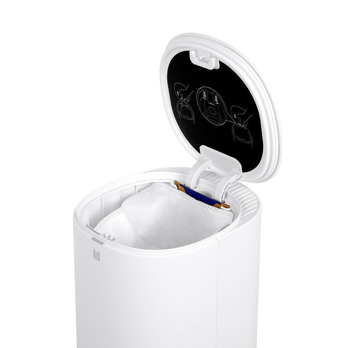 Ecovacs Deebot N8+ 三合一机器人吸尘器和拖把 240 毫升容量 420 毫升垃圾桶 - 白色