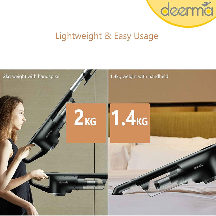Deerma DX600 2-in-1 Handheld Vacuum Cleaner  - Black