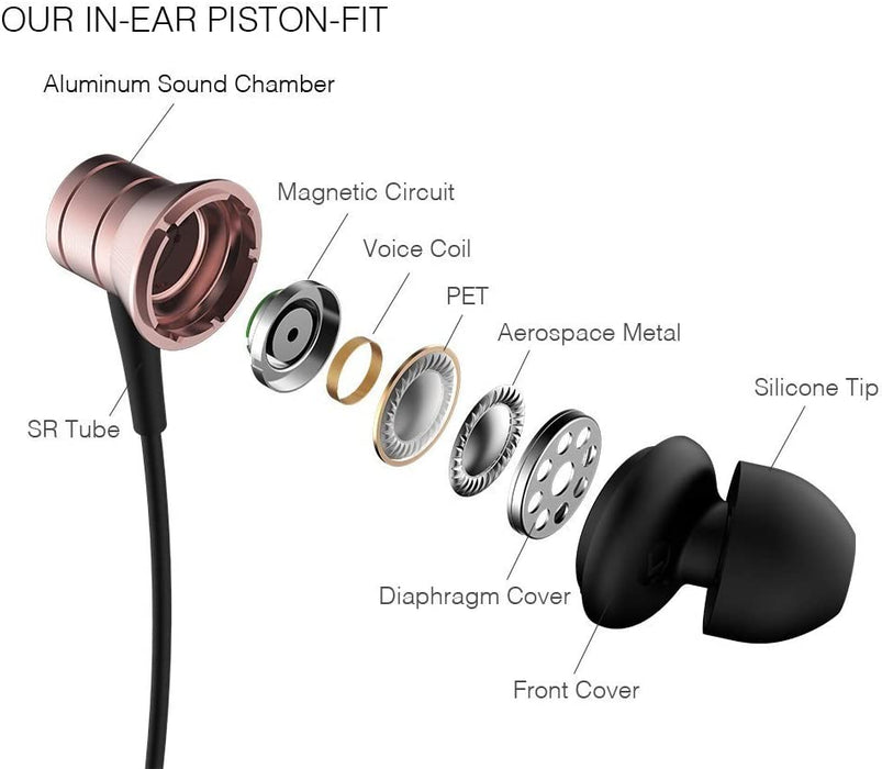 سماعات الأذن السلكية 1More E1009 Piston Fit - اللون: وردي