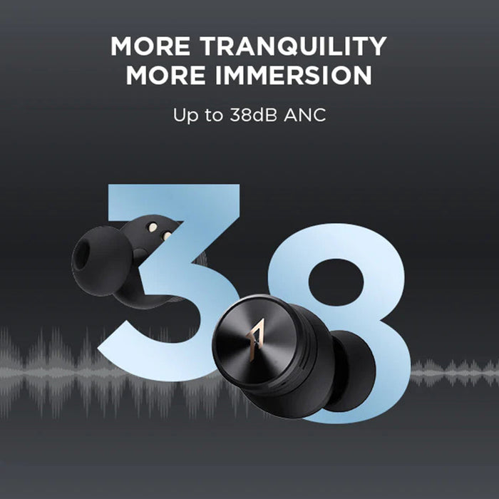 سماعات الأذن اللاسلكية 1MORE EC302 PistonBuds Pro ANC - اللون: أسود