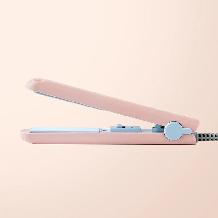 Enchen EH1002 Mini Electric Hair Straightener & Hair Curler - Pink