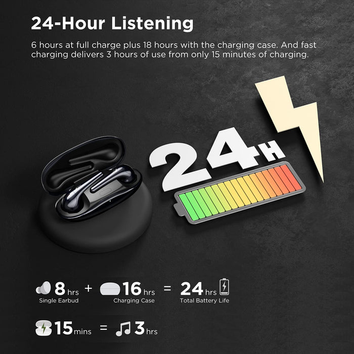 1MORE ES303 ComfoBuds 2 无线耳机 - 黑色