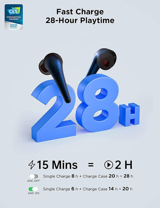Écouteurs sans fil 1MORE ES901 ComfoBuds Pro ANC - Bleu