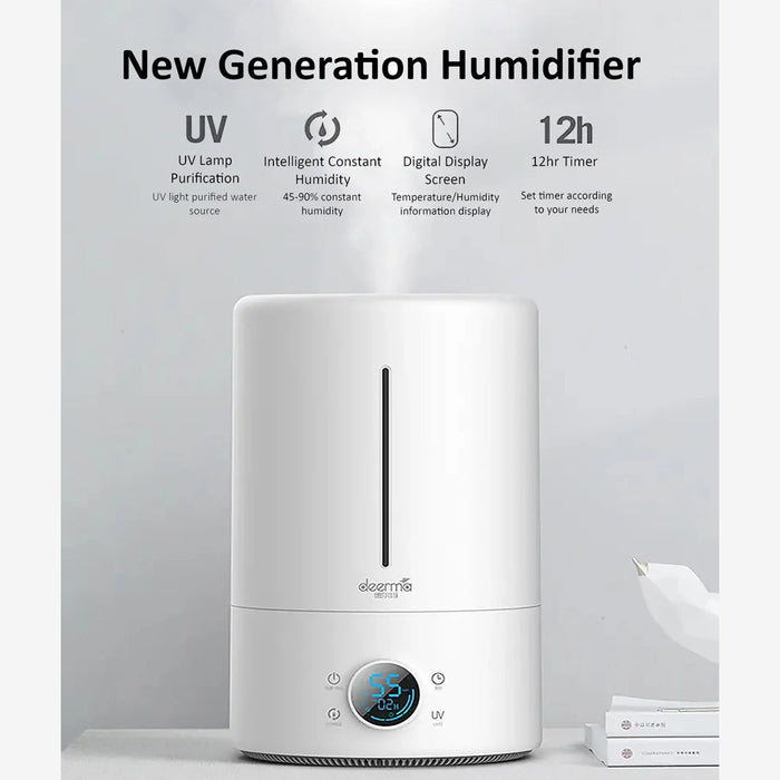 Deerma F628S Touch Display Smart Humidifier 5Liters - White