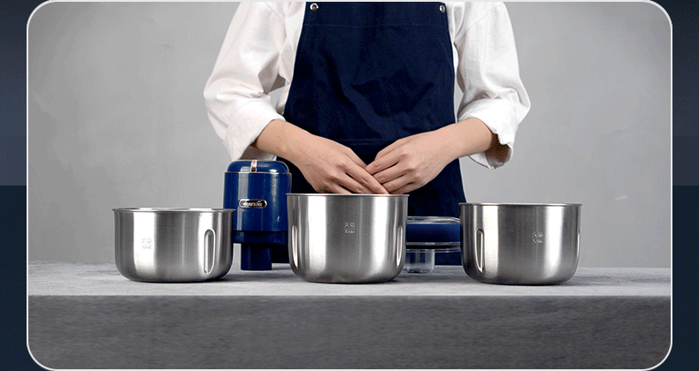 Deerma JR08 Robot culinaire multifonctionnel portable sans fil 3 en 1 - Bleu