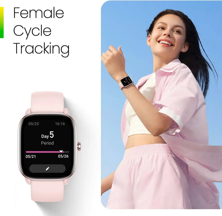 Amazfit GTS 4 Mini Smart Watch Ultra Slim 1.65-inch - Pink