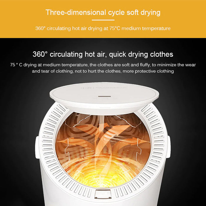 Lydsto Smart Clothes Désinfection Sèche-linge Capacité 35 litres Sèche-linge Circulation de chaleur à 360 degrés Séchage rapide pour vêtements avec stérilisation par lumière UV Puissance 650 W - Blanc