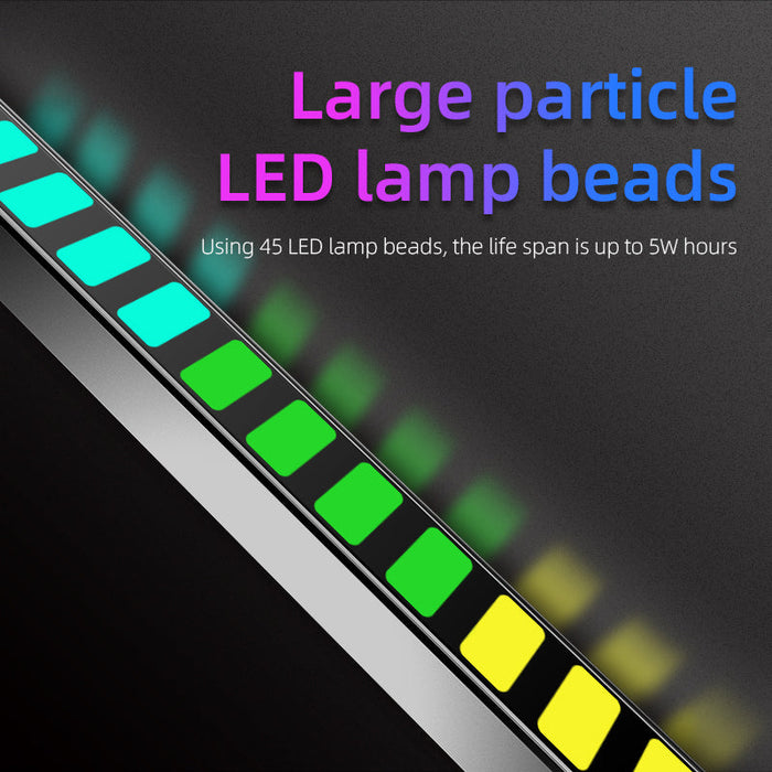 Lampe de fête multicolore intelligente avec lumière mélodique, 6 types de modes de rythme musical | Alexa et Google Assistant | Microphone intégré - Noir
