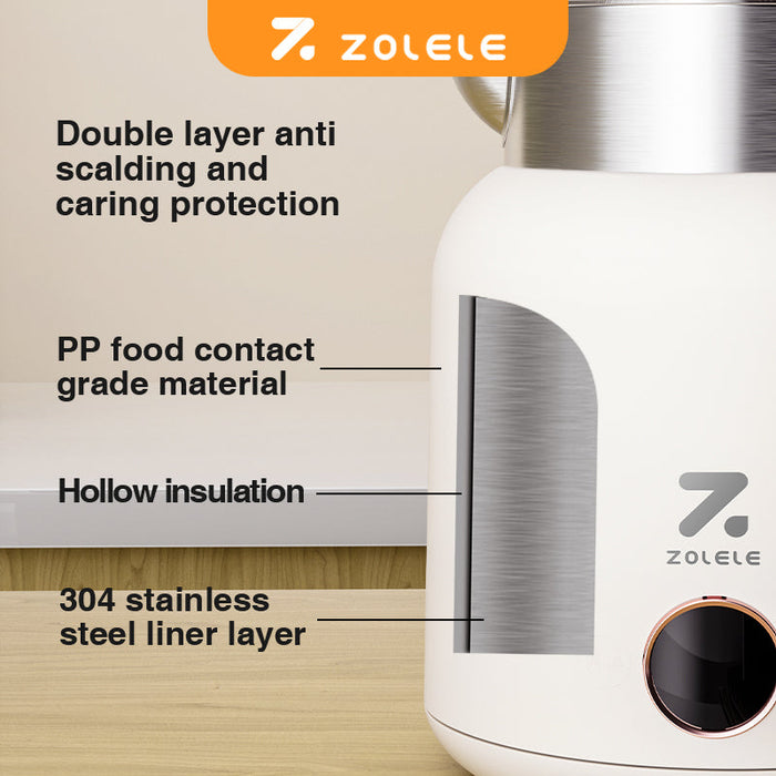 ZOLELE 智能电热水壶 HK152 无绳 1.5L - 白色