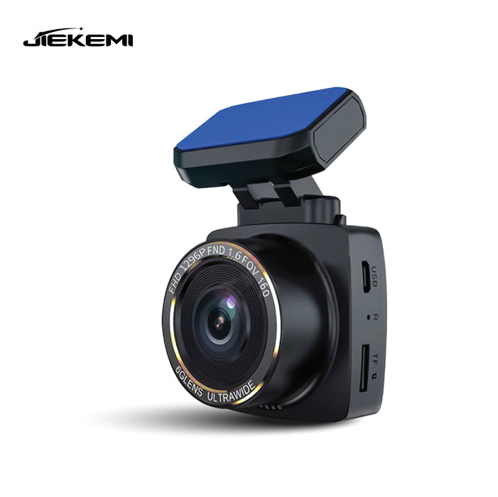 Jiekemi KM300 Caméra de voiture intelligente 140 degrés FOV Caméra arrière Vision nocturne Dash Cam 1080P FHD Contrôle de résolution via APP - Noir