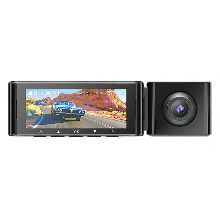Jiekemi KM800 Smart Dash Cam 4K HD avec fonction WiFi et GPS WDR intégrées Capteur de gravité Super caméra de vision nocturne - Noir