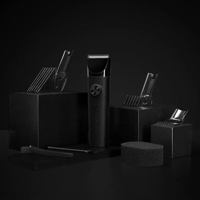 Xiaomi Haircut Clipper Tondeuse étanche sans fil durable avec batterie 2200mAh Rasoir à cheveux tranchant à faible bruit avec couteau en céramique recouvert de titane - Noir
