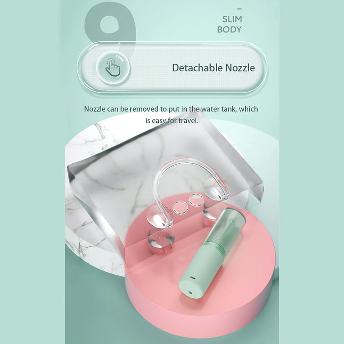 Enchen Mint 3 Irrigateur oral électrique portable avec 3 modes de nettoyage Nettoyant pour dents à jet d'eau 140 ml IPX7 Flusher dentaire étanche - Vert