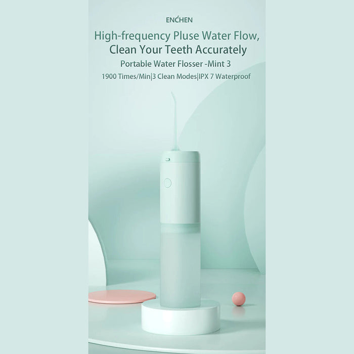 Enchen Mint 3 Portable Electric Dental Water Flosser Oral Irrigator 140ML - Green