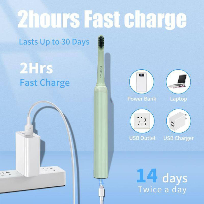 Enchen Mint 5 Sonic Portable Electric Toothbrush Soft Bristle - Green